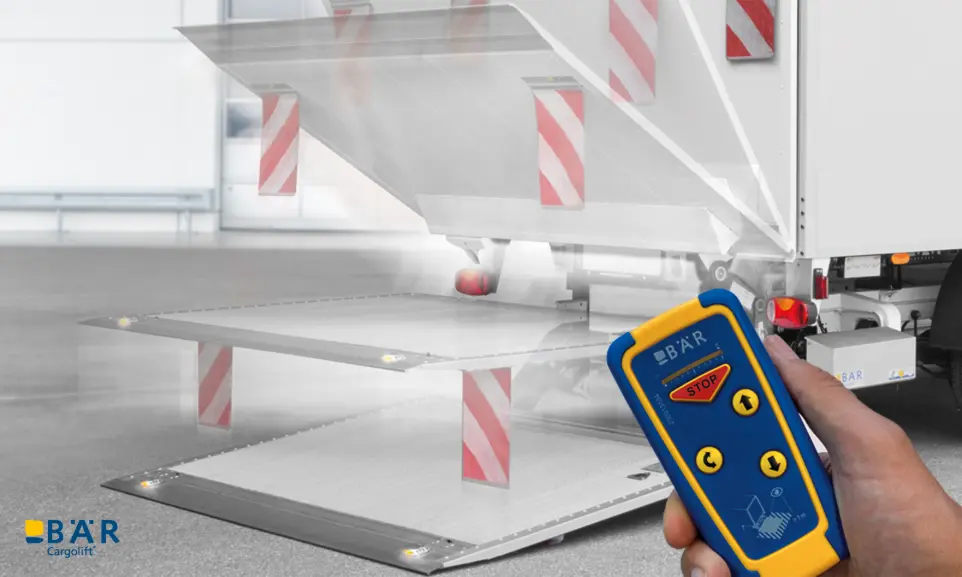 Fjernbetjening Bar SmartControl Basic forud for åbningssekvenser på en Bar-lift